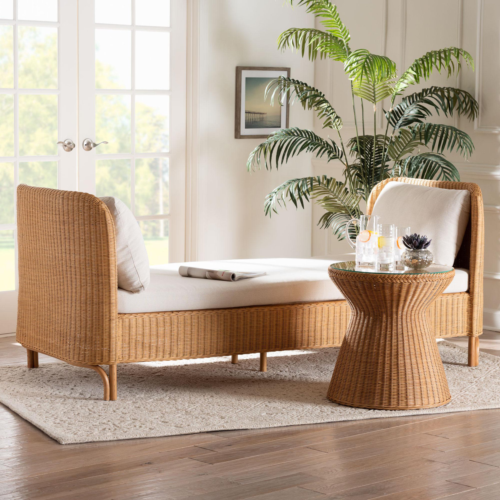 Demeatra Diva Bohemian Light Honey Rattan Daybed