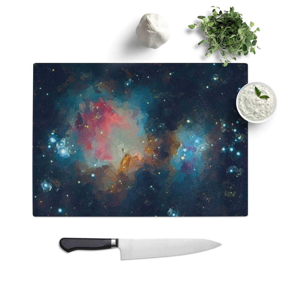 Tempered Glass Universe Vol.52 in Abstract Chopping Board