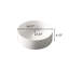 Lavabo de salle de bain 14 po, vasque ronde en céramique sans robinet, sans armoire, blanc