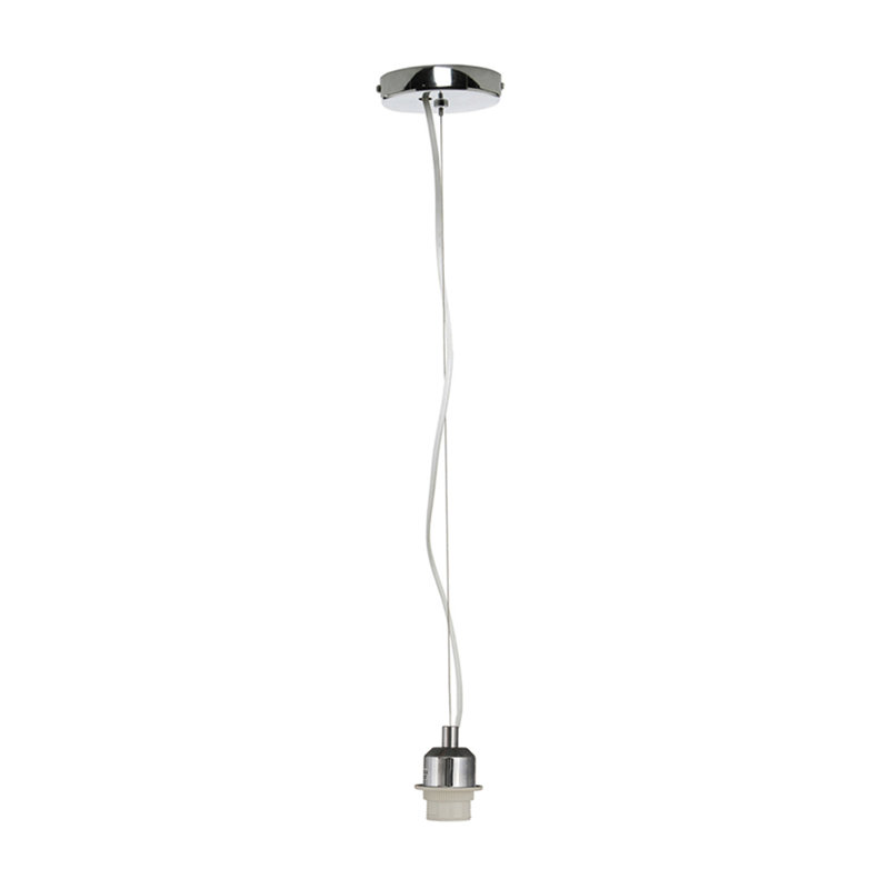 Latifah 1 - Light Bulb Pendant, Shiny Chrome