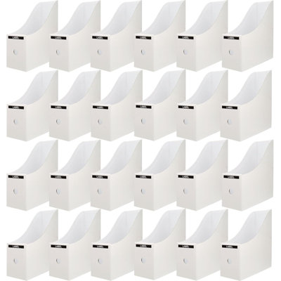 24 packs of white cardboard magazine folder