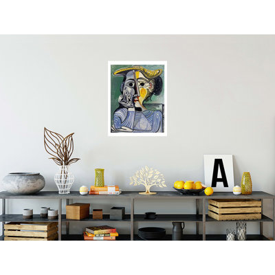 «Femme au chignon et au chapeau» par Pablo Picasso - Estampe numérique