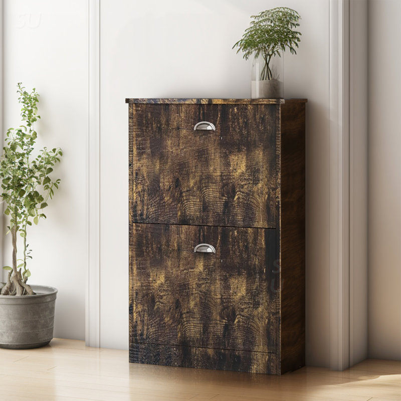 8 Pair Shoe Storage Cabinet, Retro