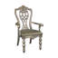 Ensemble de salle à manger extensible Catalonia Platinum Gold (table, 2 fauteuils et 6 chaises d'appoint)-101430628