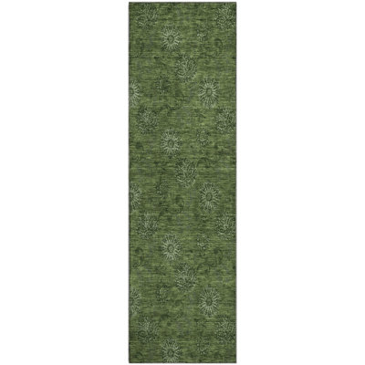 Premium Machine Washable Prisco Olive Rug