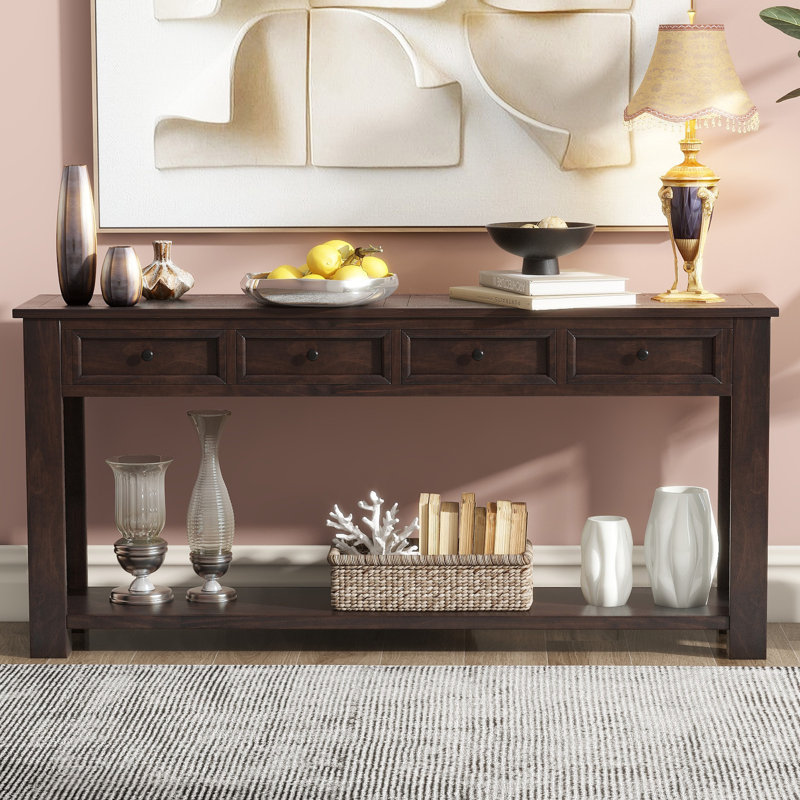 Hagberg 64.23'' Console Table, Espresso