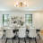 Theis 22in. 6 light Semi Flush Mount Sputnik Chandelier Modern Linear Kitchen Ceiling Mount Light-1800823247