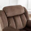 Lowen 35'' Wide Short Plush Fabric Cushion Back Manual Recliner with Soft Skin-Friendly Upholstery-1977155138