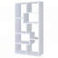 Bibliothèque géométrique blanche à 8 tablettes-2079641733