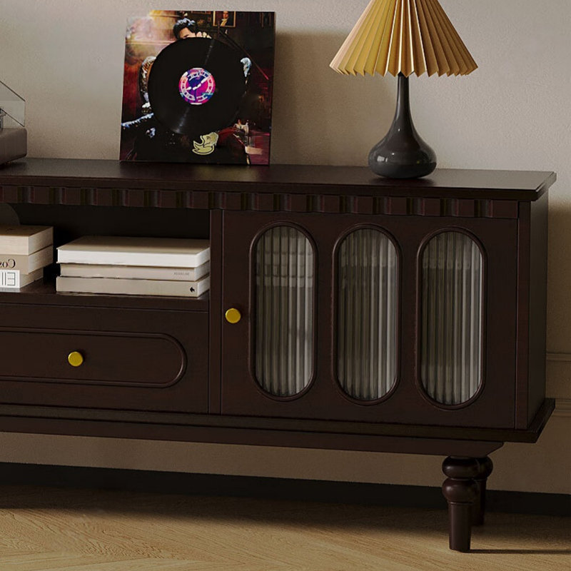 Meuble télé de luxe rétro français, Café noir