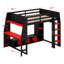 Lit mezzanine avec bureau Gaming