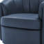 Fauteuil demi-tonneau pivotant en cuir Seraphina-254130741