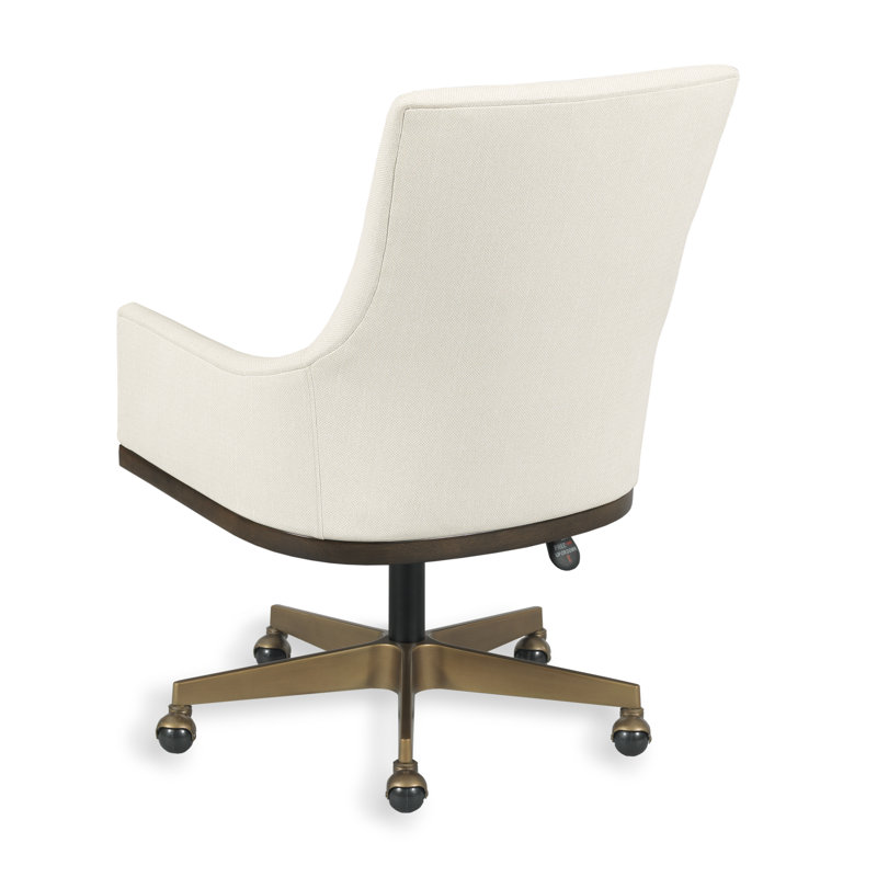 Dinah Desk Chair, Vinyl Ecosense Vanilla