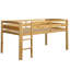 Lit mezzanine bas en bois avec échelle-846592043