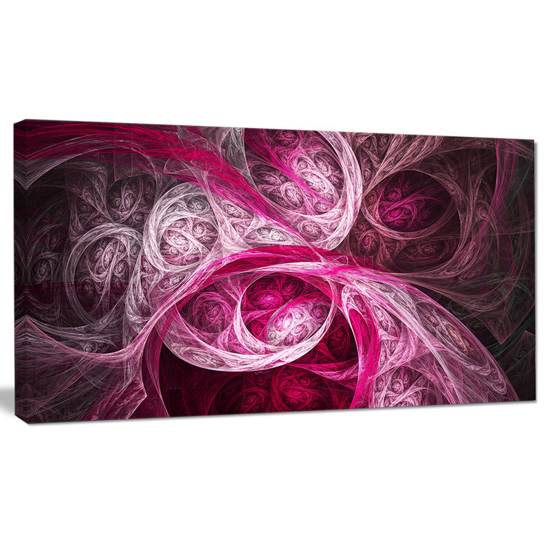 « mystic rose fractal wallpaper », impression sur toile, H 16 po x l 32 po x P 1 po