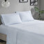 Édredon à rayures et drap en bleu marine gris - Literie moderne avec des draps imprimés