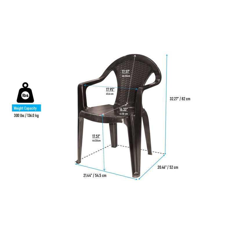 5-Piece Chair & Table Set, Brown