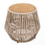 Table d'appoint en bois d'acacia avec base en corde-126493863