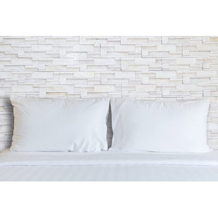 Premium Luxury Down Fluffy Plush Support Pillow, 2 Pack, 75% Down RDS Certified, 100% Cotton Shell (Set of 2)