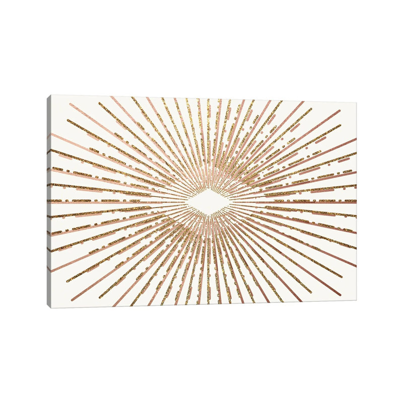 Vintage Burst I by Kimberly Allen - Wrapped Canvas Print, 20.32 cm H x 30.48 cm W