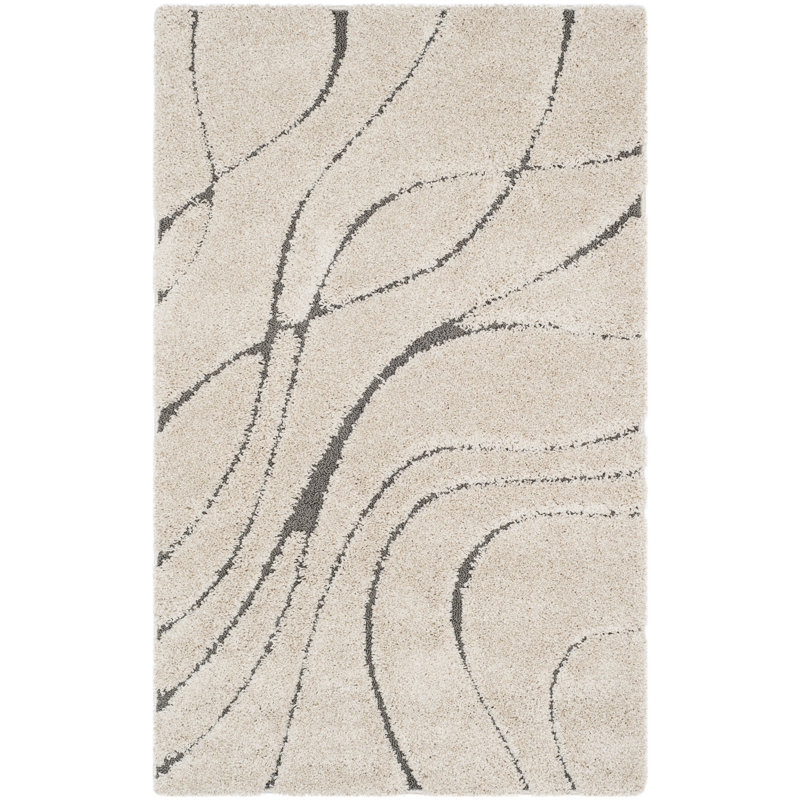 Tapis crème / gris Ashal, Rectangle 3 pi 3 po x 5 pi 3 po