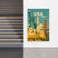 Visit The Usa Vintage Abstract Architecture Mountain Wall Art Print 1 Piece Wrapped Canvas Wall Art-1696216170