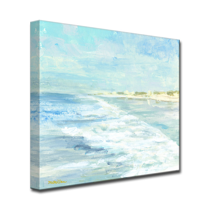 «White Water» par Dana McMillan, reproduction sur toile tendue, H 16 po x l 16 po x 1,5 po