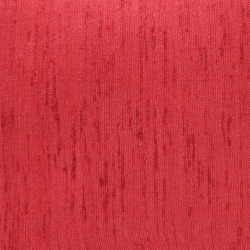 Housse de coussin décoratif en lin Ronelle, Corail, polyester