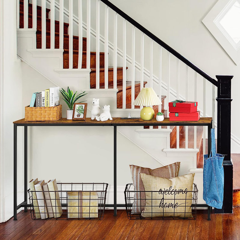 63'' Console Table, Brown