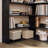 Corner Bookcase 6 Tiers with Baffles Industrial Large Corner Etagere Bookcase for Living Room Home Office-1226964059