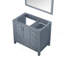 Meuble-lavabo de salle de bain 36 po X P 22 po D, décalé à gauche et 34 po Miroirs-1569337584