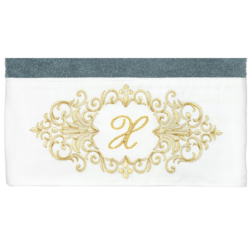 Linum Home Textiles 100% Turkish Cotton MONICA 2PC Embellished Bath Towel Set, X