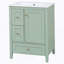 Meuble-lavabo de salle de bain avec rangement, tablette réglable