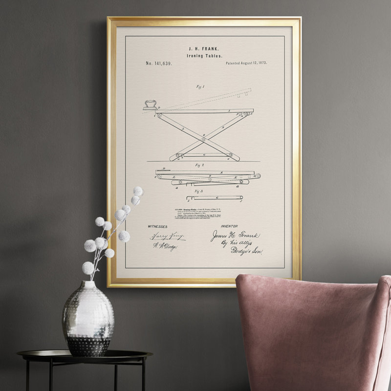 Alham - reproduction d'art sur toile, Cadre doré, H 42,5 po x l 30,5 po x P 1 po