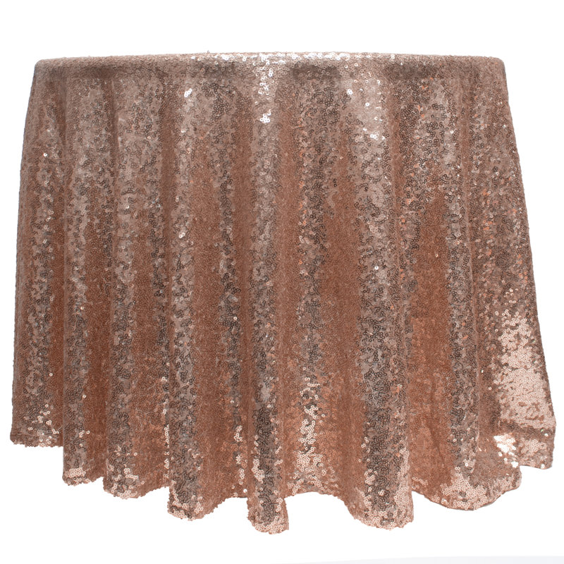 Round Tablecloth, Blush, 108" L x 108" W