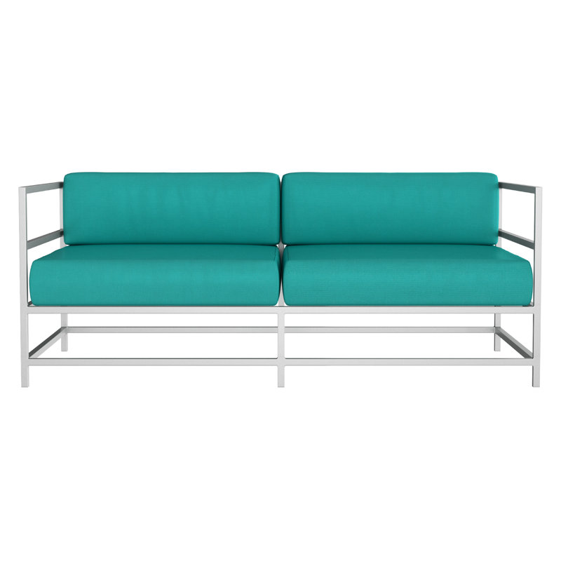 Causeuse Delano, NO, Argent Kessler, Toile Aruba Sunbrella®
