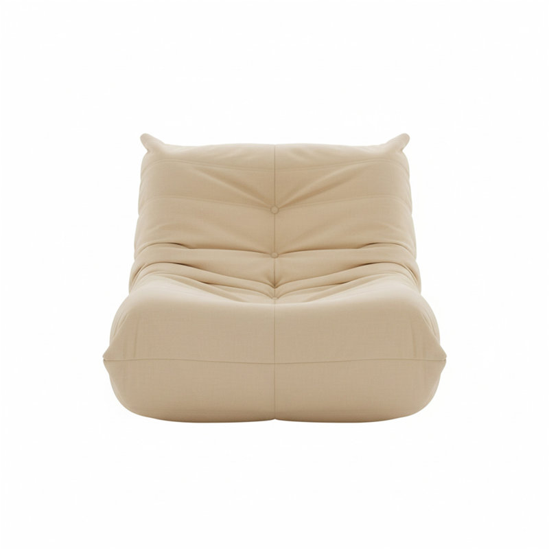 Luxury Accent Chair, White Corduroy