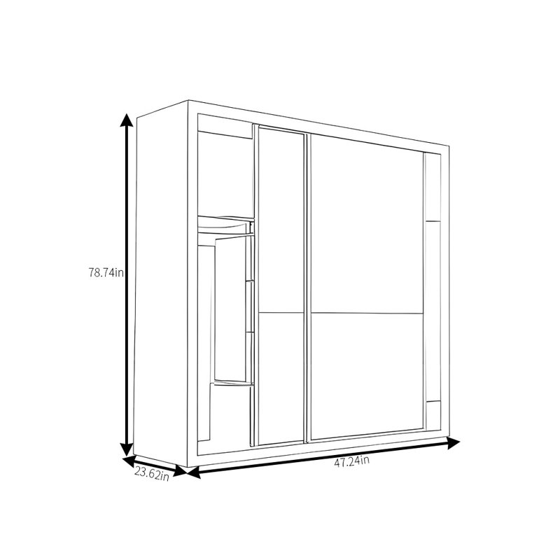 Hornick, H 78,74 po x l 47,24 po x P 23,62 po