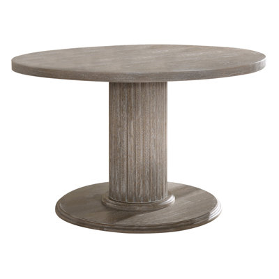 Table de salle à manger à finition grise récupérée