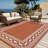 Large Waterproof Outdoor Rug Reversible Polypropylene Patio Carpet, Easy Clean, All-Weather, UV Protected, Non-Slip, Modern Boho Mat-142009347-142009406