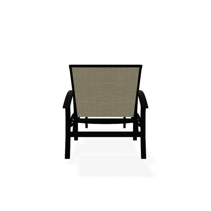Belle Isle Outdoor Chaise Lounge, Bristol Taupe Sunbrella®, Kona P10, Textured Black