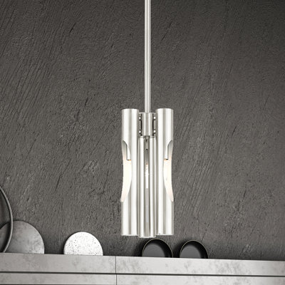 Clearlake 3 - Light Satin Brass Single Pendant