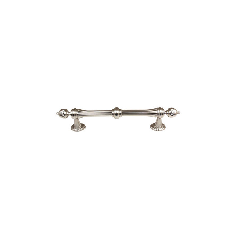 Ornate Bar / Handle Pull, Satin Nickel