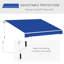Outsunny 8' X 7' Patio Retractable Awning-1091841339