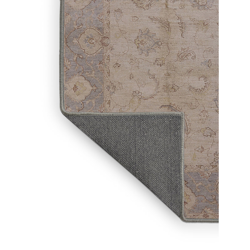 Tapis beige / bleu Malti, Rectangle 4 pi x 6 pi