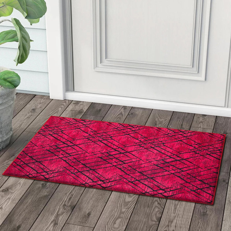 Hourani Abstract Indoor / Outdoor Area Rug, Rectangle 60 x 110cm