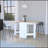 White And Macadamia Folding Dining Table-280808305