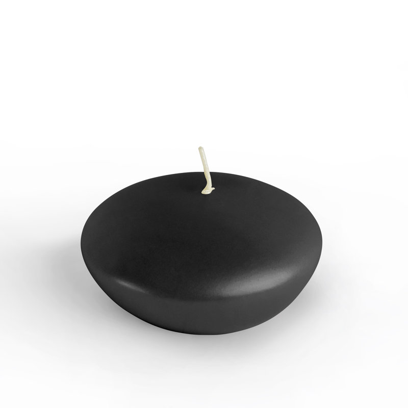 Bougie flottante non parfumée, Noir, 24
