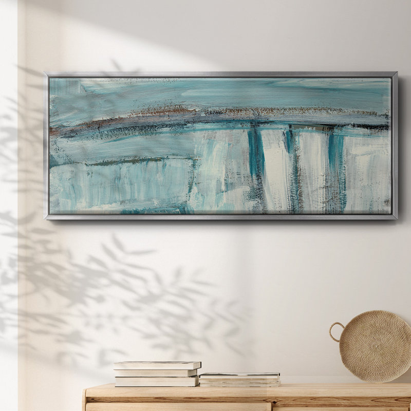 Acqua I- Framed Canvas
