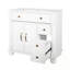 Meuble-lavabo de salle de bain avec lavabo et poignées en métal-1048449668